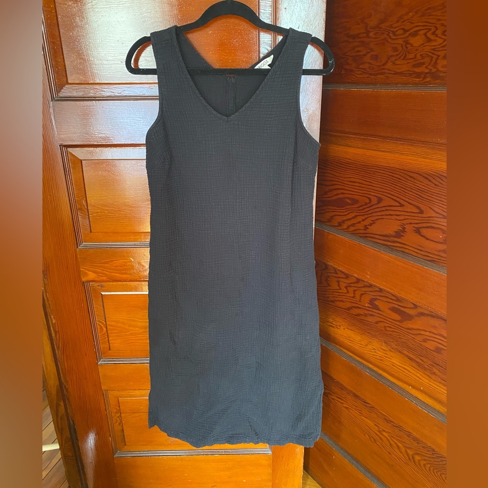 Black Linen Kaftan by Briggs (Curator SF style)